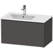 Duravit D-Neo wastafelonderkast 81x44x46.2cm 1 lade Grafiet Mat SW640815