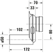 Duravit Urinoirsifon Horizontaal 50 Mm. 0051130000 SW237753