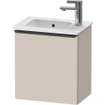 Duravit D-Neo wastafelonderkast 41x44x27.4cm Rechtsdraaiend 1 deur Taupe Mat SW640804