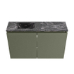 MONDIAZ TURE-DLUX 80cm toiletmeubel Army. EDEN wastafel Lava positie links. Met 1 kraangat. SW1103683