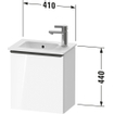 Duravit D-Neo wastafelonderkast 41x44x27.4cm Linksdraaiend 1 deur Eiken (terra) Mat SW640786