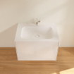 Villeroy & Boch Finion wastafelonderbouwkast met 2 ladenen 79.6x59.1x49.8cm v. meubelwast. 4164 80/81/84 glossy wit SW106675