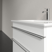 Villeroy & Boch Venticello wastafelonderbouwkast met 2 laden voor wastafel 60.3x50.2x59cm glans wit 1025474