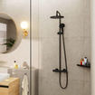 Hansgrohe Vernis 240 1jet Showerpipe met thermostaat Eco mat zwart SW803099