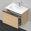 Duravit D-Neo wastafelonderkast 61x44x37.2cm 1 lade Natuur eiken Mat SW640785