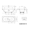 Kaldewei Classic Duo plaatstaal bad dikwandig rechthoekig 180x80x43cm wit 0341998