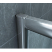 Xellanz Eco hoekinstap cabine met 2 schuifdeuren 900 x 900 x 1900 x 5 mm helder glas/chroom SW72913