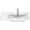 Duravit D-Neo wastafel met wondergliss 80x48x17cm 1 kraangat rechthoek Keramiek Wit SW640466