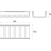 Emco Liaison korf vlak voor reling chroom SW158969