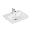 Villeroy en Boch Subway 2.0 meubelfontein 50x40cm 1 kraangat met overloop ceramic+ wit 1024206