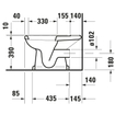 Duravit Serie 1930 staand toilet 38x39x65cm duoblok zonder reservoir diepspoel PK wit 0293318