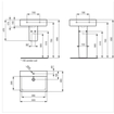 Ideal Standard Connect Cube wastafel 50x46cm wit 0180430