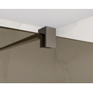 Fortifura Galeria inloopdouche - 100x200cm - rookglas - wandarm - Geborsteld Gunmetal PVD SW876927