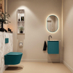 MONDIAZ TURE-DLUX 40cm toiletmeubel Smag. EDEN wastafel Glace positie rechts. Met 1 kraangat. SW1103515