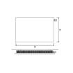 Vasco Niva NH2L2 designradiator dubbel 1278x950mm 2403 watt wit structuur 7244497