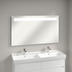 Villeroy & Boch More To See spiegel met geïntegreerde LED verlichting horizontaal 3 voudig dimbaar 130x75x4.7cm 1024971