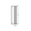 Plieger Antika designradiator verticaal middenaansluiting 1800x300mm 875W wit 7252346