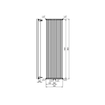 Plieger Antika designradiator verticaal middenaansluiting 1800x500mm 1485W wit 7252348