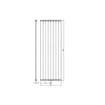 Plieger Perugia designradiator verticaal middenaansluiting 1806x608mm 1070W wit 7252365