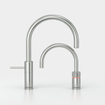 Quooker Nordic Round Twintaps - draaibare uitloop - Combi reservoir - Warm / kokend water - RVS SW299652