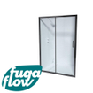 Fugaflow Eccelente Schuifdeur - 130x190cm - 6mm - anti kalk - mat zwart SW999901