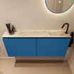 MONDIAZ TURE-DLUX 120cm toiletmeubel Jeans. EDEN wastafel Frappe positie rechts. Met 1 kraangat. SW1102857