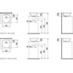 Laufen INO waskom 35x35x12cm zonder kraangat met overloop SaphirKeramik wit SW46984