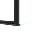 Fortifura Galeria Douchecabine - 90x90x200cm - scharnieren - deurgreep - vlak - gesatineerd veiligheidsglas - Mat zwart SW1222224