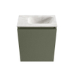 MONDIAZ TURE-DLUX 40cm toiletmeubel Army. EDEN wastafel Ostra positie rechts. Met 1 kraangat. SW1104742