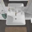 Duravit ME by Starck wastafel 65x49cm met 1 kraangat met overloop met wondergliss wit SW84152