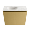 MONDIAZ TURE-DLUX 60cm toiletmeubel Oro. EDEN wastafel Ostra positie links. Zonder kraangat. SW1104972