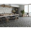 STN Ceramica wand- en vloertegel - 59.5x59.5cm - 9.5mm - gerectificeerd - Terrazzo - Zwart SW857381