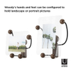 Umbra Woody fotolijst 10x22x18cm staand glas zwart/walnoot SW539497