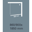 Plieger Class draaideur 3mm glas omkeerbaar 86/90x185cm aluminium 4283062