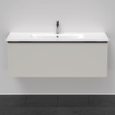 Duravit D-Neo wastafelonderkast 121x44x46.2cm 1 lade Betongrijs Mat SW640964