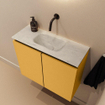 MONDIAZ TURE-DLUX 60cm toiletmeubel Ocher. EDEN wastafel Opalo positie midden. Zonder kraangat. SW1104418