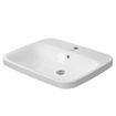 Duravit DuraStyle inbouwwastafel met overloop met kraangat 61.5x49.5cm wit SW54137