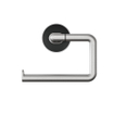 Tiger Carv Toiletrolhouder - zonder klep - geborsteld RVS/zwart SW771738