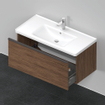 Duravit D-Neo wastafelonderkast 98.4x44x45.2cm 1 lade met softclose Noten (donker) Mat SW640793