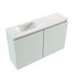 MONDIAZ TURE-DLUX 80cm toiletmeubel Greey. EDEN wastafel Ostra positie links. Zonder kraangat. SW1104838