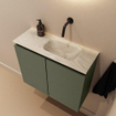 MONDIAZ TURE-DLUX 60cm toiletmeubel Army. EDEN wastafel Ostra positie rechts. Zonder kraangat. SW1104712