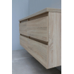 Adema Bella badmeubel met keramiek wastafel 2 kraangaten 120X55X46cm Eiken Flat Pack SW538740