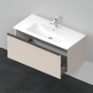 Duravit D-Neo wastafelonderkast 101x44x46.2cm 1 lade Taupe Mat SW641065