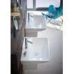 Duravit ME by Starck wastafel 60x46cm met 1 kraangat met overloop met wondergliss wit SW84150