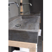 Forzalaqua Palermo wastafel 60x40x9cm Rechthoek 0 kraangaten Natuursteen Hardsteen gezoet FO100070