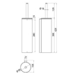 Emco System 2 toiletborstelgarnituur met deksel chroom GA43415