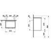 Laufen Base Pro S wastafelonderbouwkast 41.5x32x53cm scharnierzijde L 1 deur. 1 glasplaat hout wit glanzend SW157443