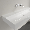 Villeroy & Boch Memento 2.0 wastafel voor handdoekhouders 120x47cm zonder overloop zonder kraangat wit SW358478