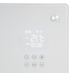 Eurom Alutherm paneel - 81.5x43.8cm - IP24 - 1200watt - wifi - wand- Verticaal - metaal/glas - wit SW1139710