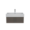 Duravit Vero Air (meubel) wastafel 1 kraangat met overloop 80x47cm met WonderGliss wit SW156961